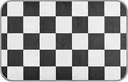 Amooorous Black and White Checkered Pattern Summer Cooling Dog Blanket Self Cooling pet Bed for Cats for Cats Outdoor pet Summer cama refrescante para Perros M