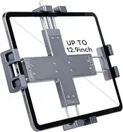 FANAUE Metal Holder for iPad Tripod Mount Adapter with 1 Inch Ball Adapter 360° Rotating iPad Stand Fits on Your Windscreen, Dashboard or Desk, for All 8-12.9 Inch Tablets