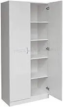 New 2 Door Pantry Cupboard Linen Storage Cabinet/Shelf Wardrobe/Kitchen/Laundry
