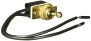 On-Off Metal Toggle Switch - Brass Finish - Single Circuit - SATCO-80-1767