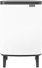 Brabantia BO Hi Waste Bin, 12 Litre, White