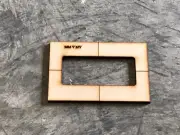 Music Man V/MV 5 String Bass routing pickup template-Routing templates