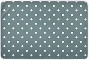 White Polka Dots Blue Waterproof Bed Pads, Reusable Bed Pads, Mattress Protection Pad