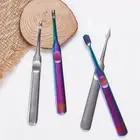 Nail File Concave Non-slip Handle Exfoliating Pointed Head Cuticle Scissor