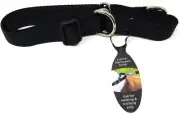 Lupine Basics Martingale 1" Dog Collar Size Large 19"-27" Black NEW TAG REMOVED