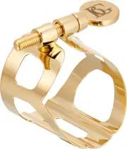 BG Franck Bichon Tradition Gold Plated Finish Alto Sax Ligature and Cap