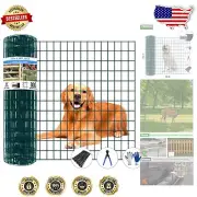 Premium 50ft Welded Wire Mesh Fence with Gloves, Scissors & Zip Ties Included