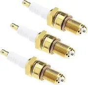 ECSiNG 3Pcs F7TC Spark Plug Replacement for Gasoline Engine - Nickel-Plated Accessories for Lawnmower, Tractor, Rototiller