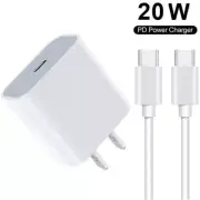 NEW For OnePlus - Nord N30 5G Fast Charger Adapter/6FT Type C Cable Sync White
