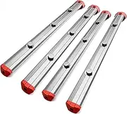 Alpha Engineered Threaded Replacement Rails 13.5” (345mm) Compatible with Milwaukee Packout Tool Box XL (48-22-8429) Includes End Caps - Heavy Duty Aluminum Rails - Fits Packout Accessories - Silver