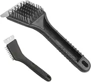 Bird Table Cloth Cleaning Brush - Pet Shit Cleaning Tool | Heavy Duty Long Handle Bird Cage Scrubber, Stainless Steel Bristle Cleaner, Br Brush