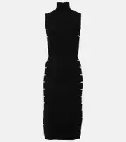 [Alaia] Alaïa Cutout midi dress AU 8 black