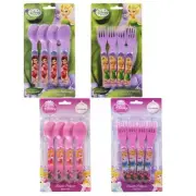 Disney Spoon Fork Set Rosetta Tinkerbell Sleeping Beauty Cinderella Kids Princes