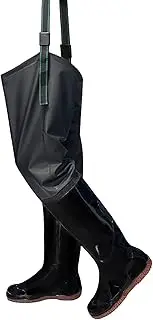 80CM Fishing Thigh Boots, PVC Hip Waders, Lightweight Outdoor Boots, with Adjustable Straps, Soft Oxford, Non-Slip/Anti-Slip/Waterproof, Can Be Quickly Put On Take Off,37