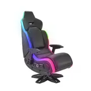 X-Rocker Evo Elite 4.1 Gaming Pedestal Chair Seat w/ RGB LED Lighting Black