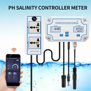 PH Salinity Controller Meter WIFI Aquarium Tank Seawater Salt Tester Monitor Set