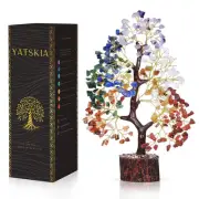 YATSKIA 7 Chakra Tree of Life, Crystals and Healing Stones, Birthday Gifts fo...