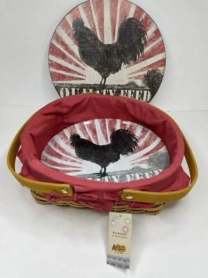 Cracker Barrel Pie Basket With Plate By Susan Winget