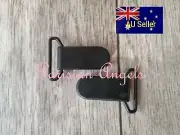 Genuine KAM Plastic Dummy/Pacifier Clips 25mm Black 2 Pack For DIY Crafts