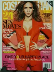 Cosmopolitan Jessica Alba Sex Moves Spring Clean Skin Mar 2016 FREE SHIPPING JB