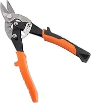 Aviation Snip, Strong Shear, Left Cut 10 Inch Metal Cutter With Non-slip Handle, Latch Switch, Ergonomic Design, Quick Switch, Easy Storage, Cr V Steel, for Cutting Sheet Metal
