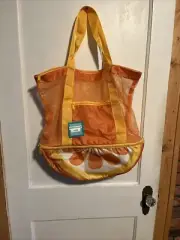 Fun And Bright Orange Slice Beach Company Mesh Cooler Tote NWT