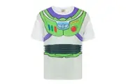 Disney Childrens Boys Toy Story Buzz Lightyear Costume T-Shirt (White) (3-4 Years)