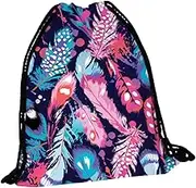 Holibanna Colorful Drawstring Bag Multipurpose Storage Pouch for Business Events School Trips and DIY Projects Durable Shoulder Backpack