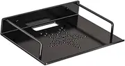 Vsenkes Wall Mount Projector Shelf Router Wall Mount Modem Projector Rack Holder Router Shelf for Game Living Room Under TV, Black, 33.5x21cm