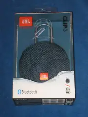 JBL Clip 3 Portable Bluetooth IPX7 Waterproof Speaker, Blue, New!