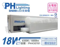 在飛比找PChome24h購物優惠-(3入)PHILIPS飛利浦 BN098C LED 18W 