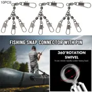 Rolling Swivel Fishing Snap Connector with Pin Bearing Barrel Heavy Duty Ball