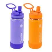 ThermoFlask, 16oz Insulated Stainless Steel Water Bottle (Choose 2 Pk Color)