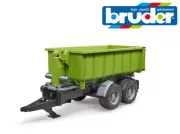 Bruder Toys 02035 Hook Lift Container Trailer Roll-On Roll-off - 1:16 Scale