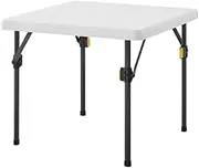 Living & More 24inch Kids Square Folding Table, Light Weight, No Assembly, Toddler