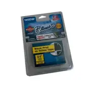Brother TZe-641 / 18mm Black Text On Yellow Laminated Labelling Tape - 8 Metres