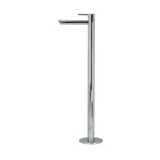 VALE Molla Floor Standing Bath Mixer with Swivel Spout - Luxury Chrome