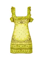 Zimmermann Matchmaker Printed Linen Mini Dress - Yellow - 3 (UK 14 / L) 3 (UK 14 / L)