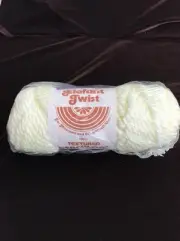 Elefant Twist Macrame Textured Herculon Cord/Rope Light Yellow NOS 7mm 50 yds