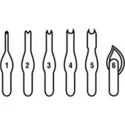 Speedball 4106 No.6 - Lino Cutters Dozen 12 Per Box