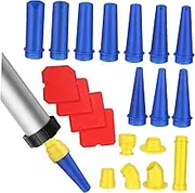 1 Set Glass Plastic Caulk Nozzles Caulking Nozzle Replacement Caulk Applicator Tips Seam Caulk Nozzle Applicator Grouting Caulking Tool Kit Flexible Mastic Nozzles Window