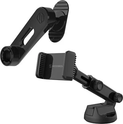 Scosche Car Mount Extendo/Swing-Arm 2-in-1 Telescoping Mount Kit Black