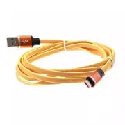 6FT LONG USB CABLE ORANGE MICROUSB CHARGER CORD FLAT POWER WIRE for CELL PHONES
