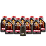 9L Motul 8100 X-MAX 0W40 Wix Filter Motor Oil Change Kit For Dodge Jeep API SN (for: Jeep)