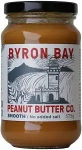 Byron Bay Peanut Butter Smooth Unsalted G/F 375g