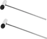 Generic 2pcs Marshmallow Spoon Creamer Cone Pulleys Scoops System Air Lucky Double Pulley Gummy Sugar Chain Pulley Snatch Scooper Gumball Oven Popcorn Machine Lid Silver Stainless Steel