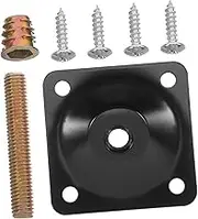 NOLITOY 1Set Heavy Duty Furniture Leg Brackets Iron Mounting Plates for Sofas Tables Chairs Easy Assembly Hardware Accessories for Stable Support and Enhanced Aesthetic Appeal