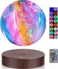 Acrylic Levitating Moon Lamp - 5.9 Inch, 16 Colors LED Light, Remote Control