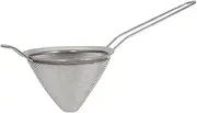 Argon Tableware Stainless Steel Conical Strainer - 10cm - Metal Kitchen Strainer Cooking Wire Mesh Skimmer Spoon Sifter Sieve for Cooking, Baking, Straining, Draining