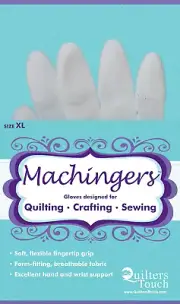 Quilting Support Gloves for Free-Motion Sewing, by Quilter’S Touch